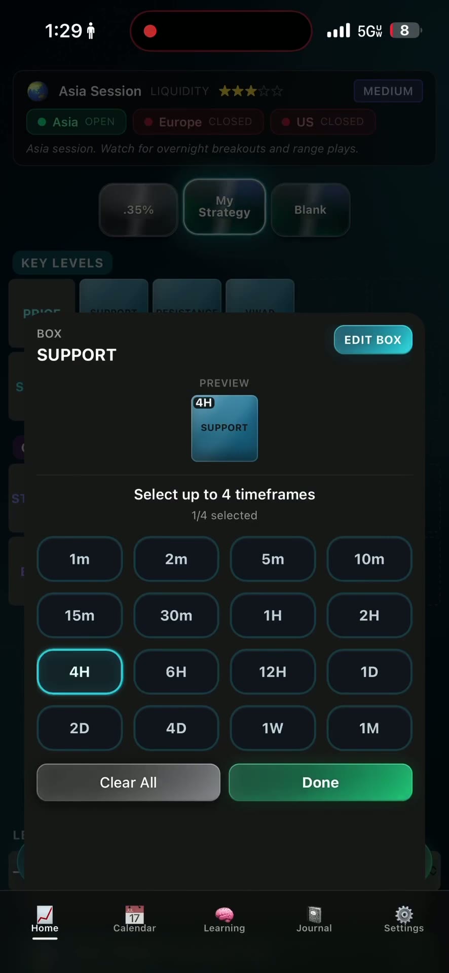 Trade by Trade app demo preview